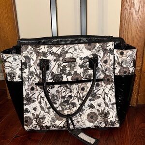 Cabrelli & Co. Roller Bag Briefcase in the Two-Tone Floral pattern